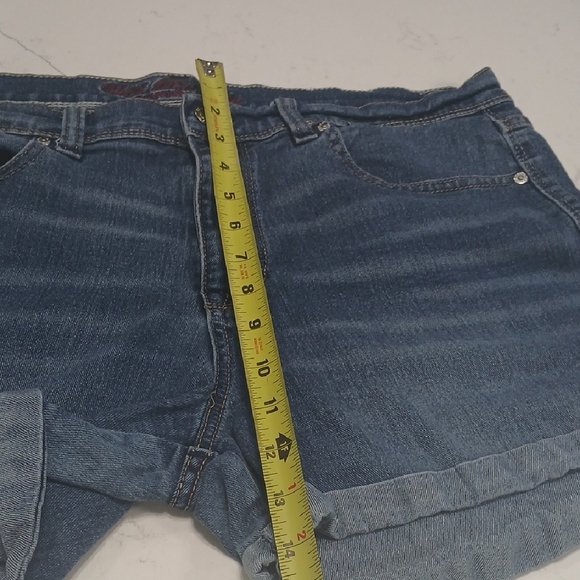 Women's Blue Denim Shorts - Picture 11 of 13